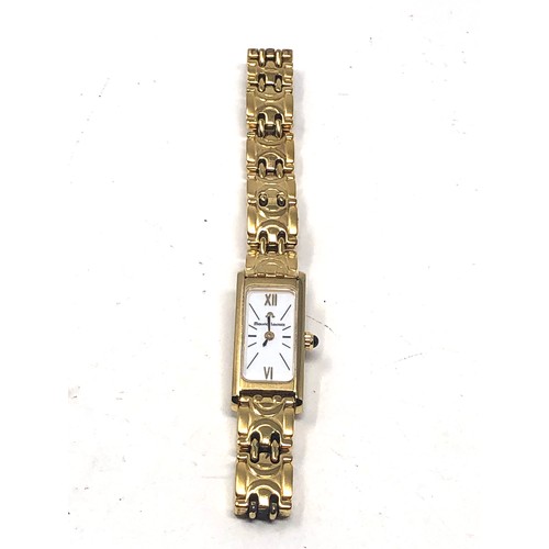 457 - ladies gold tone maurice lacroix quartz wristwatch the watch is not ticking