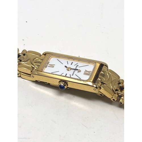 457 - ladies gold tone maurice lacroix quartz wristwatch the watch is not ticking