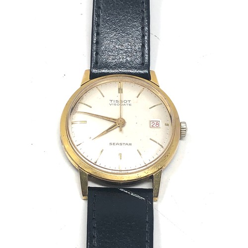 468 - Gents Vintage Tissot visodate seastar  wristwatch the watch is ticking