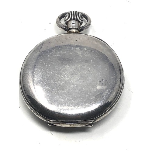 449 - Antique silver j.w.benson  pocket watch the watch is ticking