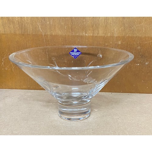 106 - Edinburgh thistle crystal glass bowl
