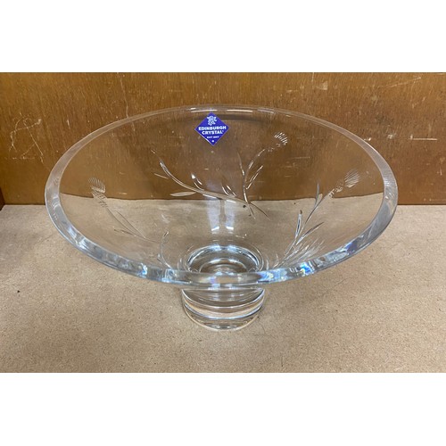 106 - Edinburgh thistle crystal glass bowl