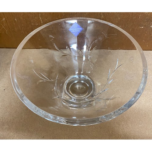 106 - Edinburgh thistle crystal glass bowl