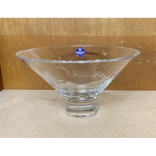 106 - Edinburgh thistle crystal glass bowl