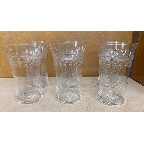 97 - Set of 6 antique glasses