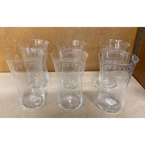 97 - Set of 6 antique glasses