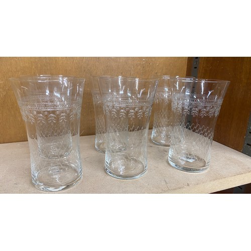 97 - Set of 6 antique glasses