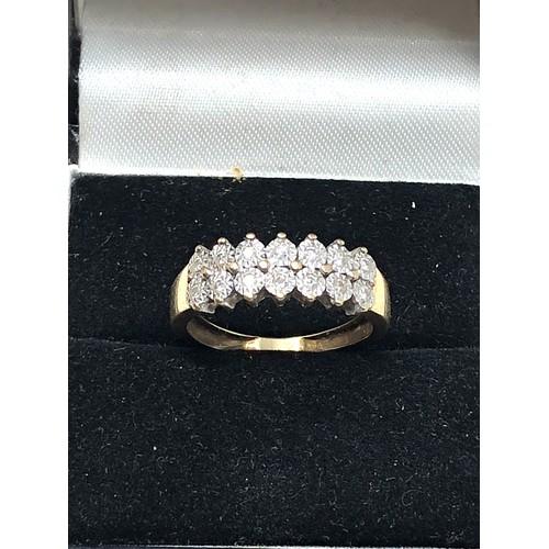 67 - 9ct gold diamond ring weight 2.5g 0.15ct diamonds