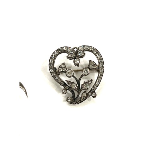 458 - Two antique silver past brooches