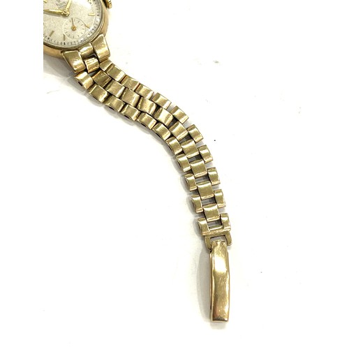 471 - 9ct Gold ladies Tudor Rolex pocket watch and strap