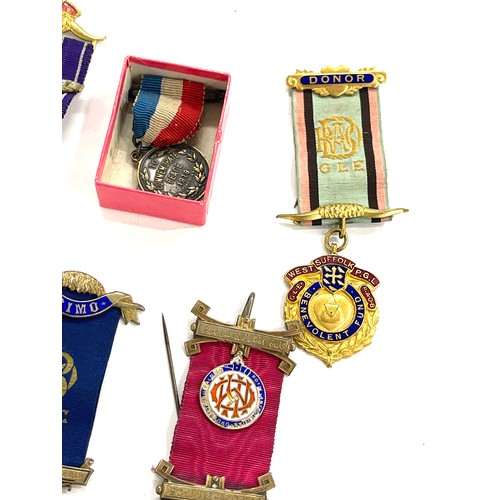 473 - Group of Buffalo/ masonic lodge medals etc