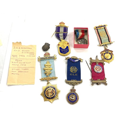 473 - Group of Buffalo/ masonic lodge medals etc