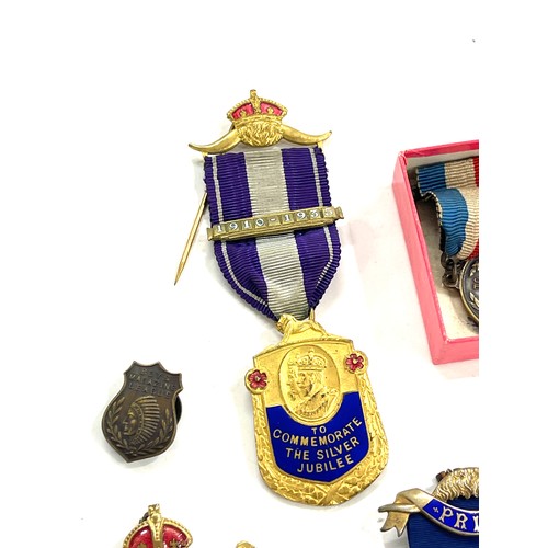 473 - Group of Buffalo/ masonic lodge medals etc