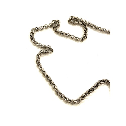 457 - Large heavy sterling silver necklace chain total weight 66grams