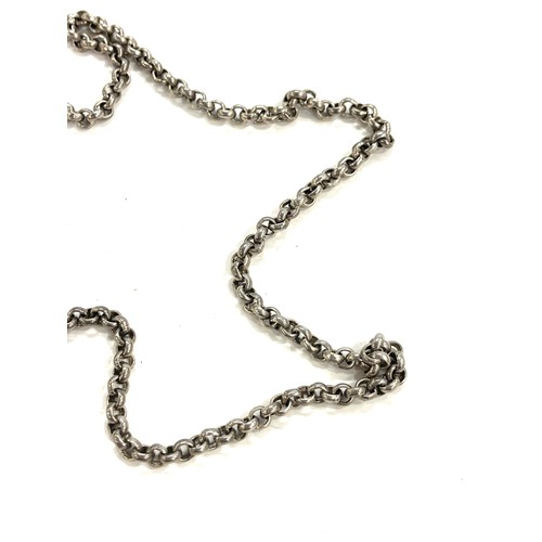 457 - Large heavy sterling silver necklace chain total weight 66grams