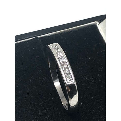 85 - 18ct white gold diamond ring weight 3.7g