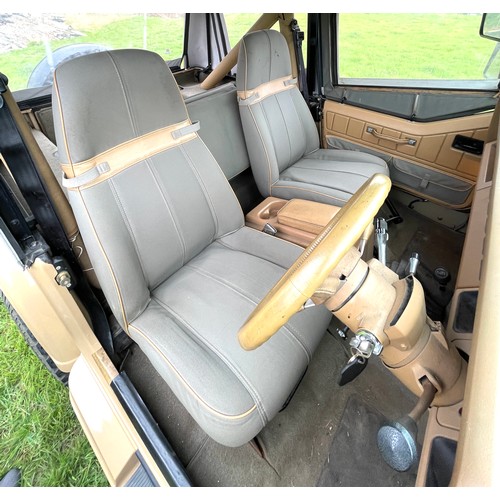 99a - 1989 Chrysler Jeep Wrangler Sahara edition, soft top, petrol 4.2 litre, approximate mileage 30,000, ... 