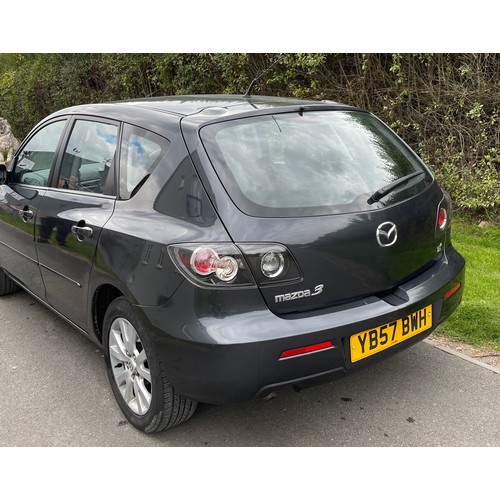 99B - 2007 Mazda 3ts2D 5 door hatchback diesel car, 1560cc, MOT until 29.09.2023, 111,430 miles,  timing b... 