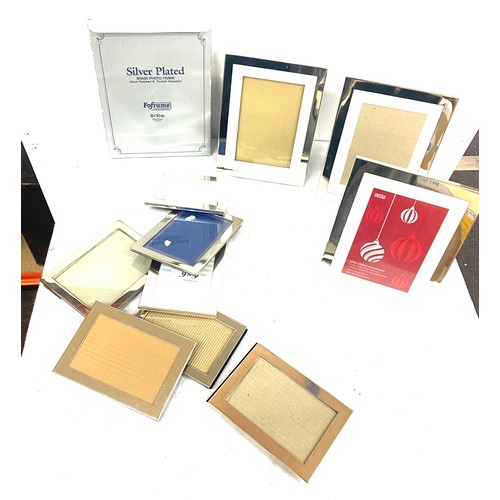 236 - Large selection of silver plated picture frames