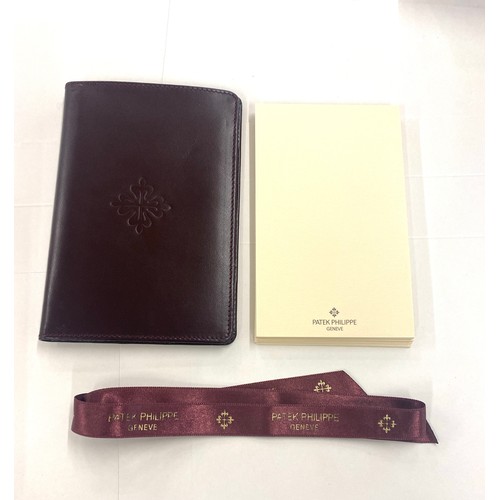 555 - Patek Philippe Men's Leather Wallet/Notepad/Passport holder boxed