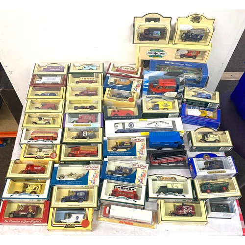 280 - Large selection of boxed die cast cars includes days gone, Promotor vans etc