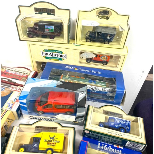 280 - Large selection of boxed die cast cars includes days gone, Promotor vans etc