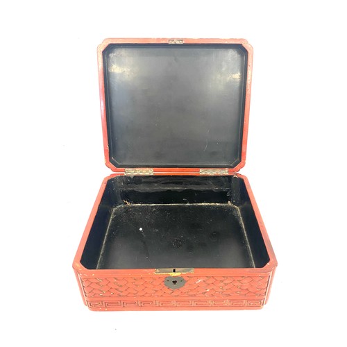 59 - Antique chinese cinnabar lacquer box