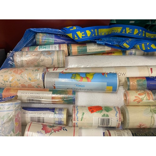 225 - Large selection of assorted wallpaper includes Laura Ashley etc