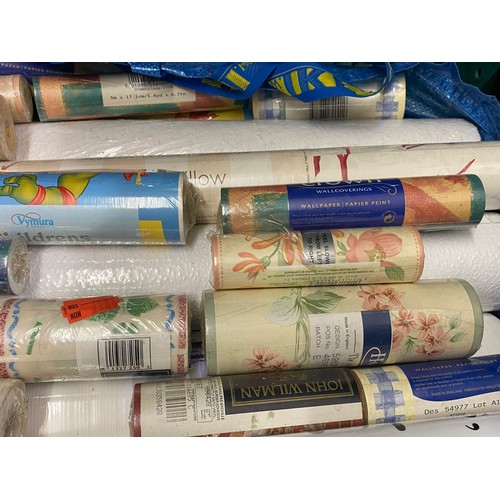 225 - Large selection of assorted wallpaper includes Laura Ashley etc