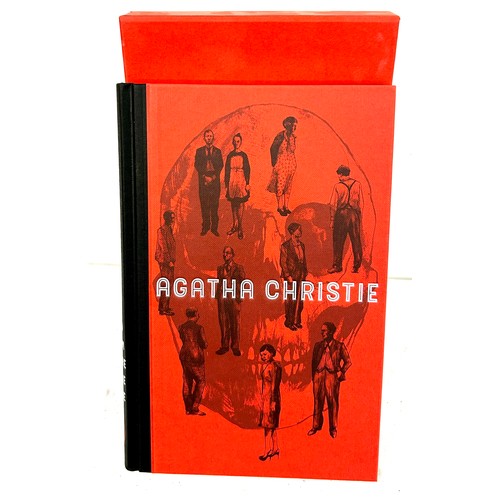 58 - Agatha Christie Folio Society And then there were none (2017) hard back books with sleeve, good over... 