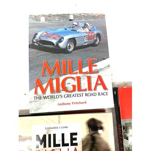 180 - Selection of 3 Hard back car books includes Mille Miglia the worlds greatest road race, Portraits an... 