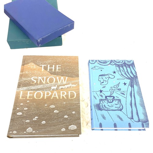 41 - 2 Hardback books from The Folio society includes The snow leopard Peter Matthiessen and The Wit of O... 