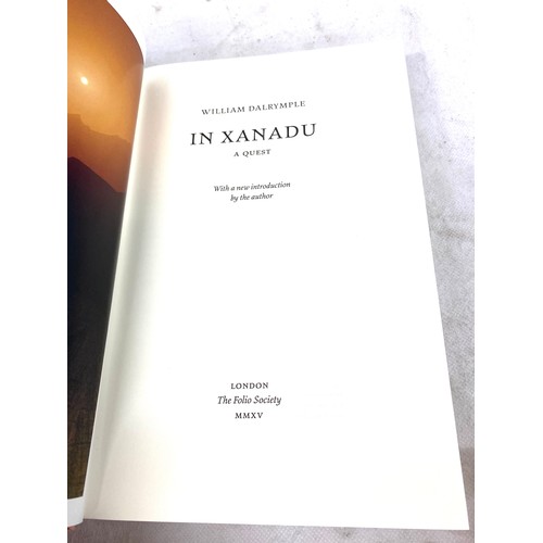 55 - 2 Hardback The Folio society books includes In Patagonia and In xanadu by william dalrymple