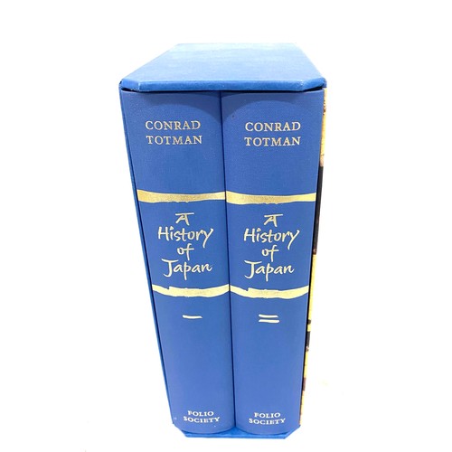 49 - Folio Society books: A History Of Japan, Conrad Totman. 2 Volumes Box Set 2013 Over all good conditi... 
