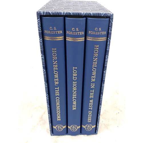 44 - Boxed set of C.S Forester hard back books The Folio Society  The Hornblower Saga includes Horn blowe... 