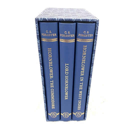 44 - Boxed set of C.S Forester hard back books The Folio Society  The Hornblower Saga includes Horn blowe... 