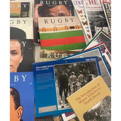 166 - Large selection of assorted magazines includes Rugby magazines etc