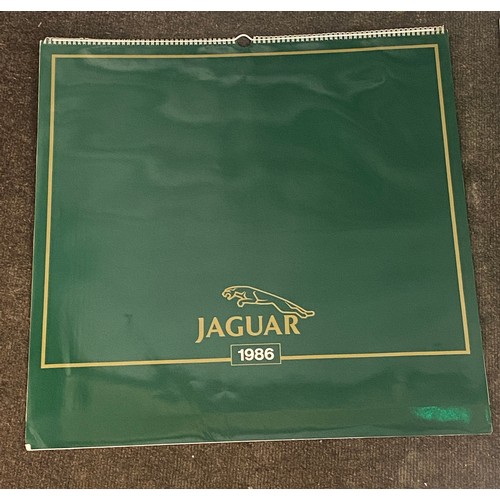 607 - Vintage Jaguar calendars includes years 1986 1986 1988 1989 1990 over all good condition