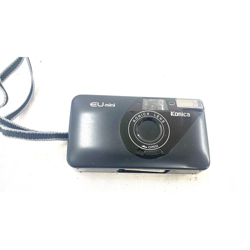 28 - Konica eu mini camera , with original case, untested