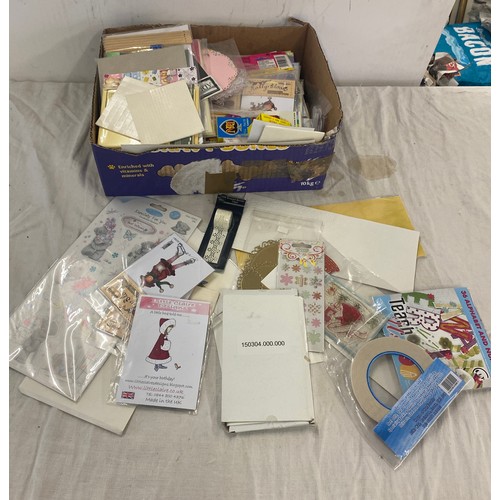 241 - Card making accessories includes card, paper, deco cards etc