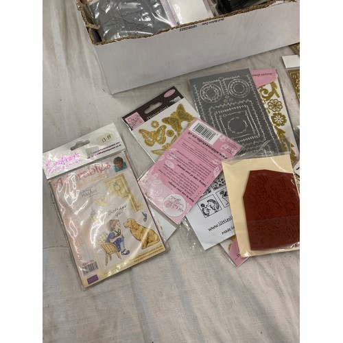 240 - Selection of card making items includes stickers, paper etc