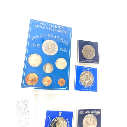 489 - Large selection of commemorative coins and uncirculated coins to include Military pageant, Battle of... 