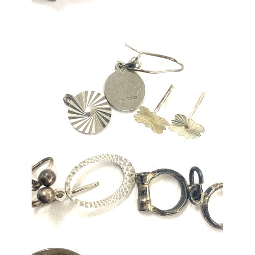 501 - Large selection vintage silver jewellery to include lockets, chains, pendants, cuff bangle, brooches... 