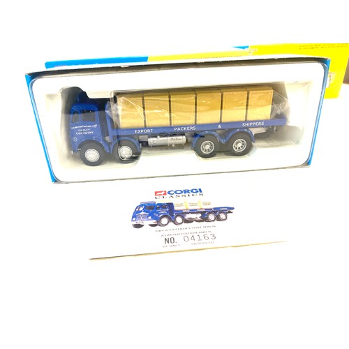 432 - 2 Brand new in boxes Corgi classics, Simon snorkel 32001 and Foden FG 8 12301