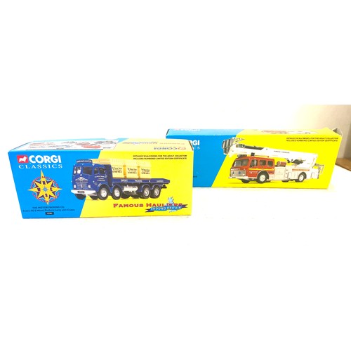 432 - 2 Brand new in boxes Corgi classics, Simon snorkel 32001 and Foden FG 8 12301