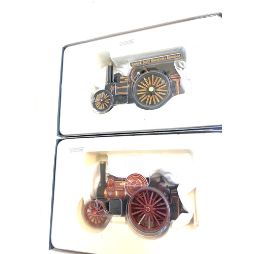 52 - 4 Boxed Corgi Vintage Glory Fowler b6 road locomotive, Sentinel platform wagon, Fowler b6 stump cutt... 