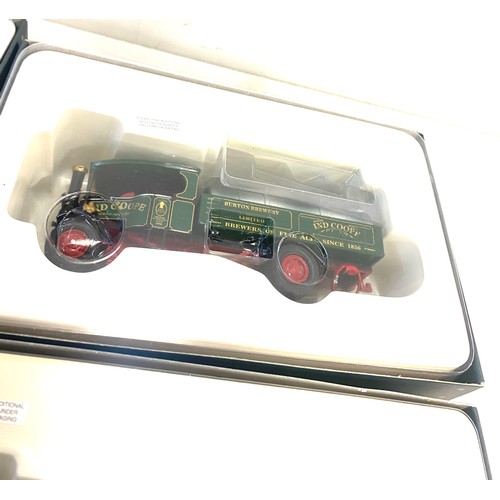 429 - 5 Boxed Corgi Vintage Glory Foden steam wagon, Fowler B6, foden dropside wagon, Sentinel dg4 steam w... 