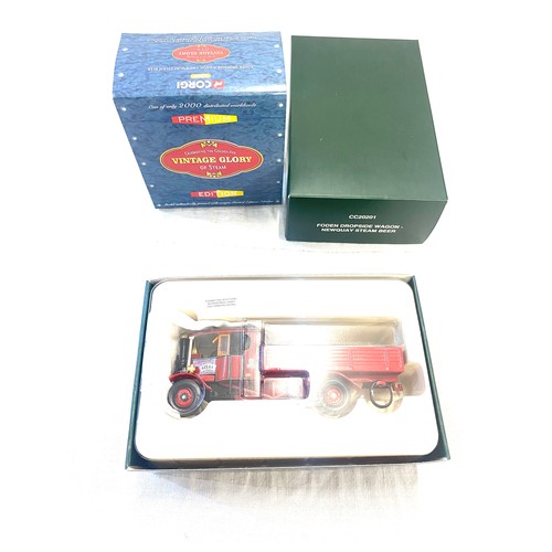 431 - 3 Brand new in boxes corgi Vintage glory tractors includes 80105 and 80301 with a Corgi wagon cc2020... 