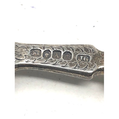 25 - Antique silver servers Birmingham silver hallmarks filled silver handles