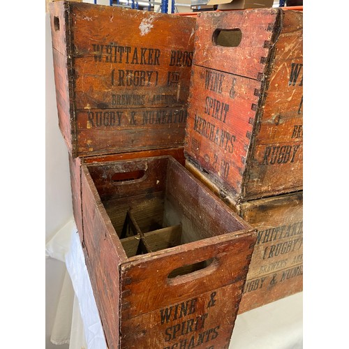 269 - Selection of advertising crates includes Brewers agents, Whitaker Bros, Wine and spirit etc